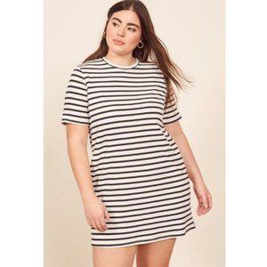 REFORMATION Charli Ribbed T-Shirt Dress